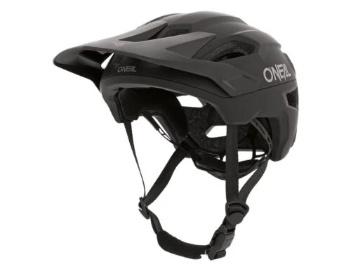 O´Neal Trailfinder Solid Black Fahrradhelm -Motorradzubehör Geschäft 0013 10 front 5575