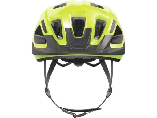 Abus Aduro 3.0 Signal Yellow Fahrrad Helm -Motorradzubehör Geschäft 02794 aduro 3 0 signal yellow front 3 5844