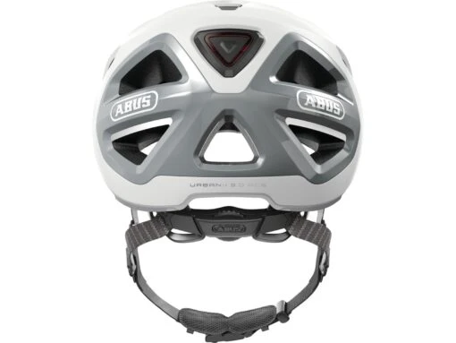 Abus Urban-I 3.0 ACE Fahrradhelm, Polar White -Motorradzubehör Geschäft 03411 urban i 3 0 ace polar white rear cmyk 3 3029