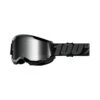 100% Strata 2 Black Mirror Silver Motocross Brille