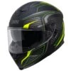 IXS 1100 2.4 Motorradhelm, Mattschwarz-gelb