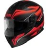 IXS 1100 2.3 Motorradhelm, Mattschwarz-rot