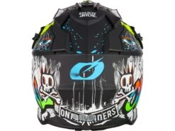 O´Neal 2SRS Rancid Motocross Helm -Motorradzubehör Geschäft 2024 oneal 2srs helmet rancid v 24 black white back 5583