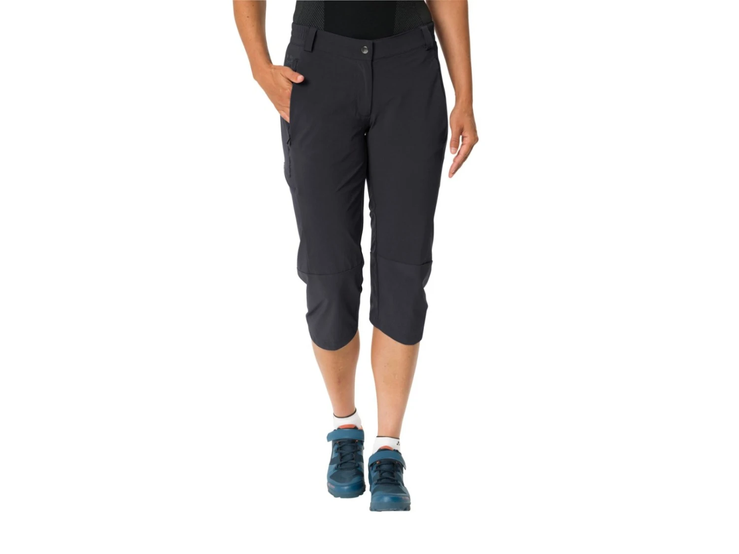 Vaude Yaras 3/4 Damen Fahrrad Hose, Schwarz 3 Vaude Yaras 3/4 Damen Fahrrad Hose, Schwarz – Bild 3