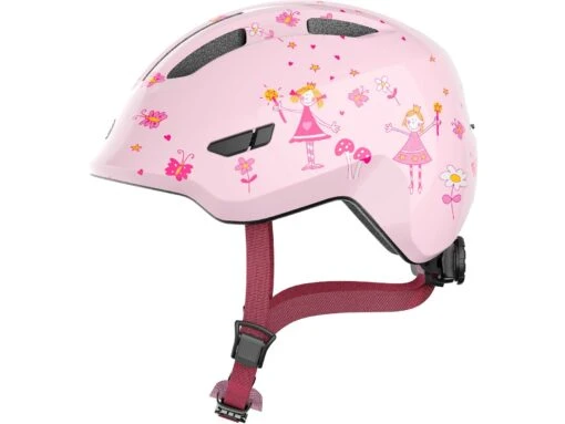 Abus Smiley 3.0 Fahrrad-Kinderhelm, Rose Princess -Motorradzubehör Geschäft 672514 smiley 3 0 rose princess side cmyk 2310