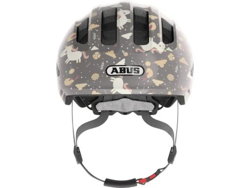 Abus Smiley 3.0 Fahrrad-Kinderhelm, Grey Horse -Motorradzubehör Geschäft 672538 smiley 3 0 grey horse front cmyk 3 5149