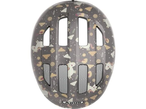 Abus Smiley 3.0 Fahrrad-Kinderhelm, Grey Horse -Motorradzubehör Geschäft 672538 smiley 3 0 grey horse top cmyk 3 5151