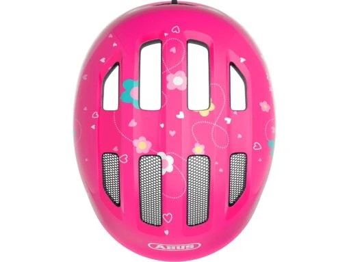Abus Smiley 3.0 Fahrrad-Kinderhelm, Pink Butterfly -Motorradzubehör Geschäft 672583 smiley 3 0 pink butterfly top cmyk 2316