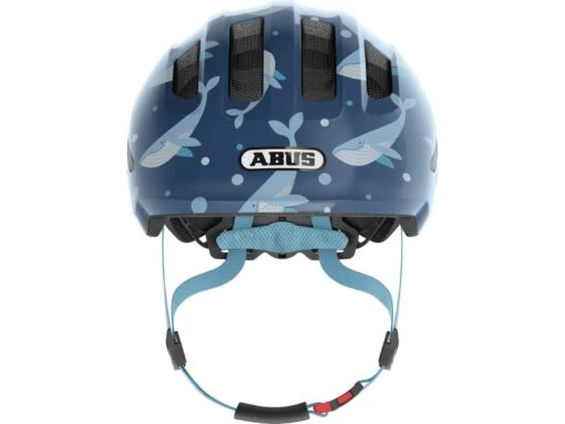 Abus Smiley 3.0 Fahrrad-Kinderhelm, Blue Whale -Motorradzubehör Geschäft 672620 smiley 3 0 blue whale front cmyk 3 5155