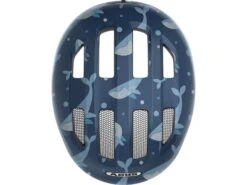 Abus Smiley 3.0 Fahrrad-Kinderhelm, Blue Whale -Motorradzubehör Geschäft 672620 smiley 3 0 blue whale top cmyk 3 5154