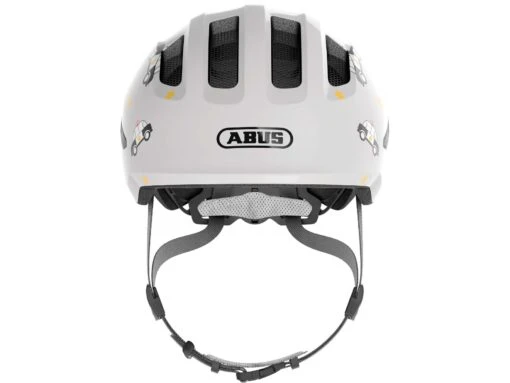 Abus Smiley 3.0 Fahrrad-Kinderhelm, Grey Police -Motorradzubehör Geschäft 672705 smiley 3 0 grey police front cmyk 2327