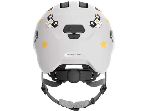 Abus Smiley 3.0 Fahrrad-Kinderhelm, Grey Police -Motorradzubehör Geschäft 672705 smiley 3 0 grey police rear cmyk 2328