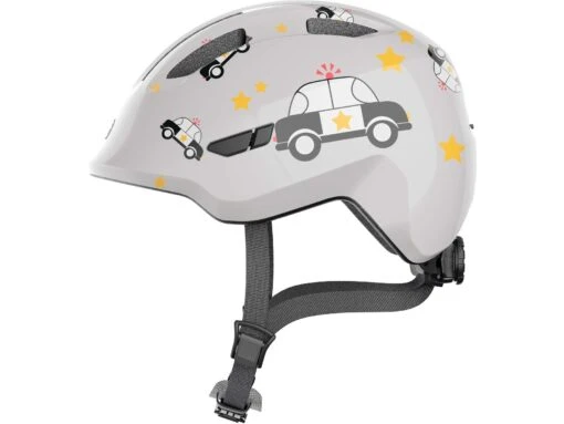 Abus Smiley 3.0 Fahrrad-Kinderhelm, Grey Police -Motorradzubehör Geschäft 672705 smiley 3 0 grey police side cmyk 2329