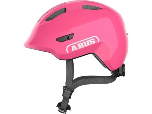 Abus Smiley 3.0 Fahrrad-Kinderhelm, Shiny Pink -Motorradzubehör Geschäft 672729 smiley 3 0 shiny pink side cmyk 2331