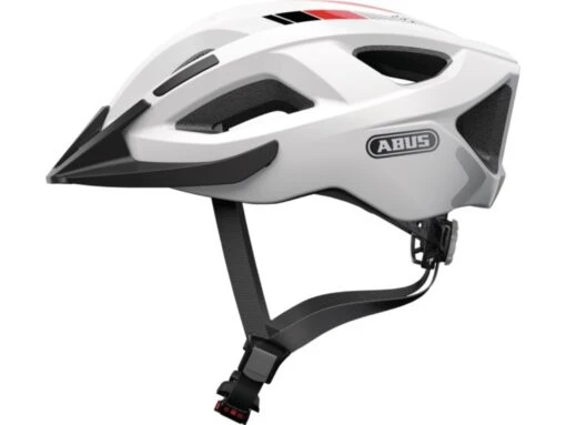 Abus Aduro 2.0 Fahrradhelm, Race White -Motorradzubehör Geschäft 72550 aduro 2 0 race white side abus 640 2289