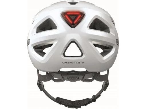 Abus Urban-I 3.0 Fahrradhelm, Polar White -Motorradzubehör Geschäft 86859 urban i 3 0 polar white rear 2262