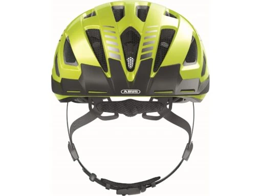 Abus Urban-I 3.0 Fahrradhelm, Signal Yellow -Motorradzubehör Geschäft 86867 urban i 3 0 signal yellow front 2273