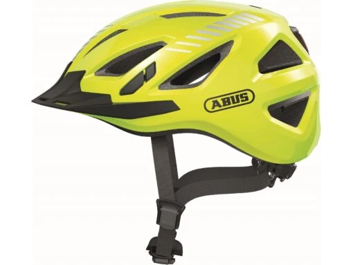 Abus Urban-I 3.0 Fahrradhelm, Signal Yellow -Motorradzubehör Geschäft 86867 urban i 3 0 signal yellow side 2275