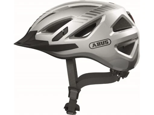 Abus Urban-I 3.0 Fahrradhelm, Silber -Motorradzubehör Geschäft 86875 urban i 3 0 signal silver side 2279