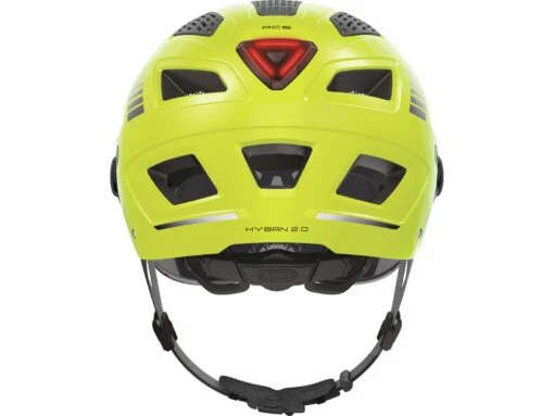 ABUS Hyban 2.0 ACE Fahrradhelm, Signal Yellow -Motorradzubehör Geschäft 86940 hyban 2 0 ace signal yellow rear 3 2911
