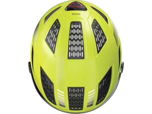 ABUS Hyban 2.0 ACE Fahrradhelm, Signal Yellow -Motorradzubehör Geschäft 86940 hyban 2 0 ace signal yellow top 3 2910
