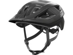 Abus Aduro 3.0 Velvet Black Fahrrad Helm -Motorradzubehör Geschäft 90325 aduro 3 0 velvet black quarter front 3 5853