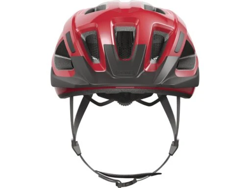 Abus Aduro 3.0 Blaze Red Fahrrad Helm -Motorradzubehör Geschäft 91528 aduro 3 0 blaze red front 3 5832