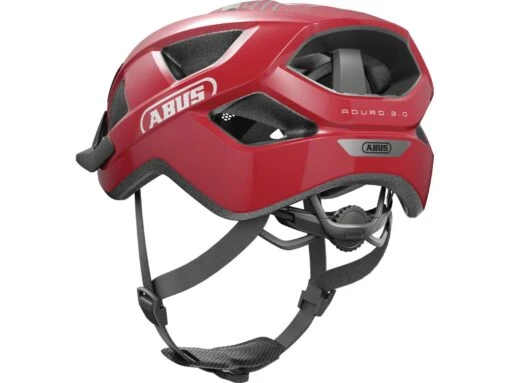 Abus Aduro 3.0 Blaze Red Fahrrad Helm -Motorradzubehör Geschäft 91528 aduro 3 0 blaze red quarter rear 3 5836