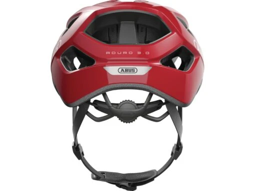 Abus Aduro 3.0 Blaze Red Fahrrad Helm -Motorradzubehör Geschäft 91528 aduro 3 0 blaze red rear 3 5833