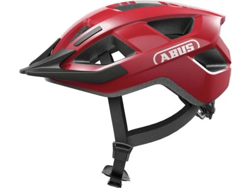 Abus Aduro 3.0 Blaze Red Fahrrad Helm -Motorradzubehör Geschäft 91528 aduro 3 0 blaze red side 3 5831