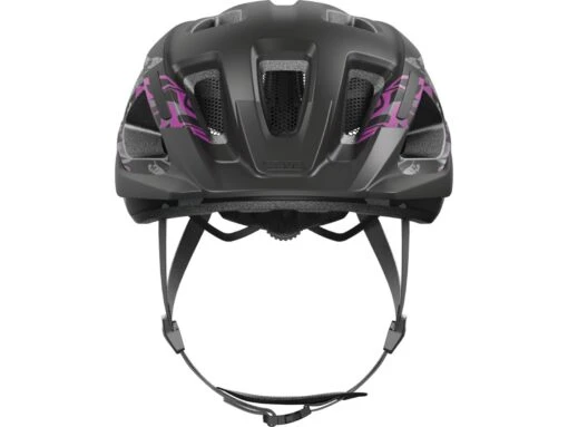 Abus Aduro 3.0 Maori Blackberry Fahrrad Helm -Motorradzubehör Geschäft 91736 aduro 3 0 maori blackberry front 3 5862