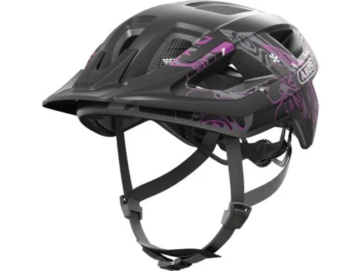 Abus Aduro 3.0 Maori Blackberry Fahrrad Helm -Motorradzubehör Geschäft 91736 aduro 3 0 maori blackberry quarter front 3 5865