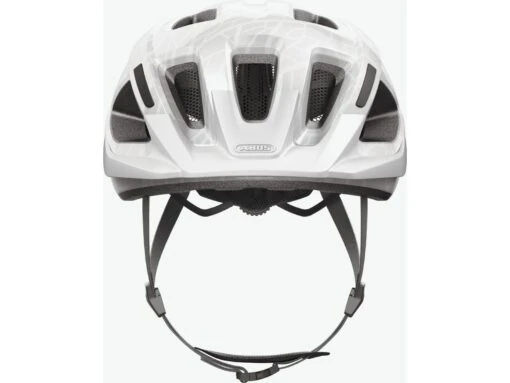 Abus Aduro 3.0 White Art Fahrrad Helm -Motorradzubehör Geschäft 91739 aduro 3 0 white art front 3 5856