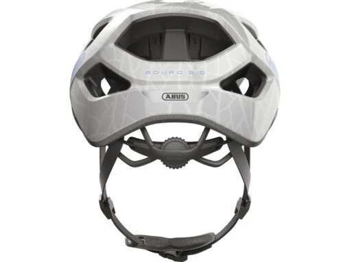 Abus Aduro 3.0 White Art Fahrrad Helm -Motorradzubehör Geschäft 91739 aduro 3 0 white art rear 3 5857