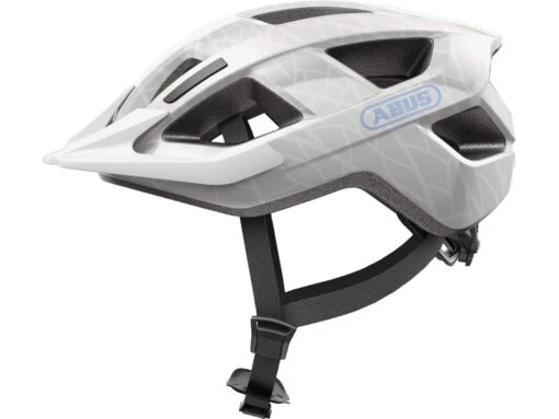 Abus Aduro 3.0 White Art Fahrrad Helm -Motorradzubehör Geschäft 91739 aduro 3 0 white art side 3 5855