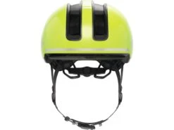Abus HUD-Y Fahrradhelm Signal Yellow -Motorradzubehör Geschäft 91983 hud y signal yellow front cmyk 3 5180