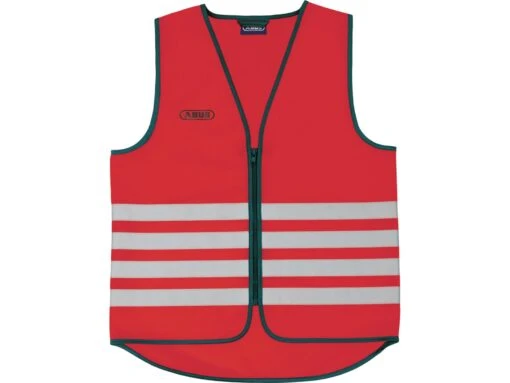 Abus Day Vest Red Fahrrad Weste -Motorradzubehör Geschäft 96026 day vest front rot 3 5295