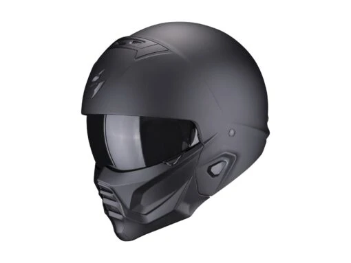 Scorpion Exo-Combat II Solid Motorradhelm, Mattschwarz -Motorradzubehör Geschäft a scorpioncombatii solid matbla getstung 1920x1920 3229