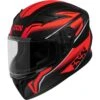 IXS 136 2.0 Kinder Motorradhelm, Mattschwarz-rot