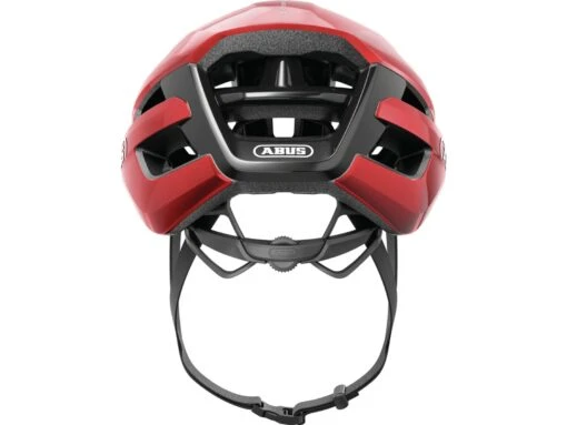 Abus PowerDome Fahrrad Helm, Blaze Red -Motorradzubehör Geschäft abus powerdome blaze red back 4008