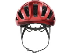 Abus PowerDome Fahrrad Helm, Blaze Red -Motorradzubehör Geschäft abus powerdome blaze red front 4009