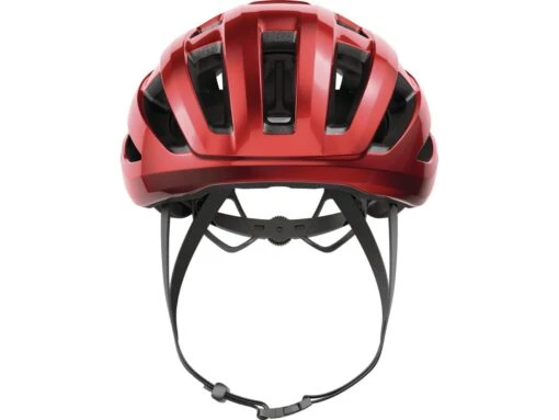 Abus PowerDome Fahrrad Helm, Blaze Red -Motorradzubehör Geschäft abus powerdome blaze red front 4009