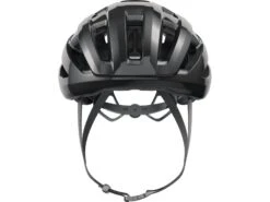 Abus PowerDome Fahrrad Helm, Shiny Black -Motorradzubehör Geschäft abus powerdome shiny black front 3999