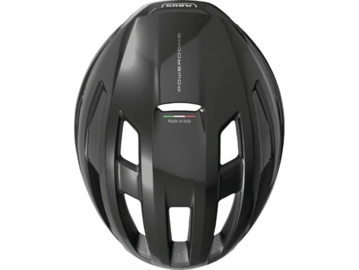 Abus PowerDome Fahrrad Helm, Shiny Black -Motorradzubehör Geschäft abus powerdome shiny black top 3998