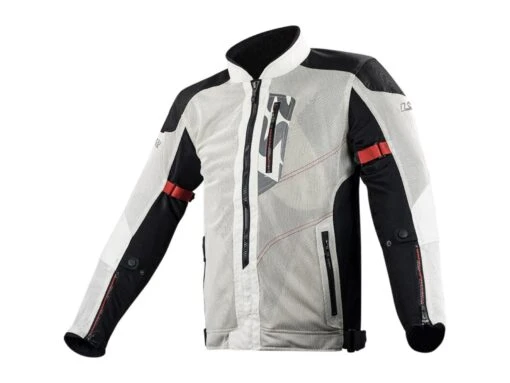 LS2 Alba Motorradjacke -Motorradzubehör Geschäft alba man jacket light grey black 6200j4308 4992