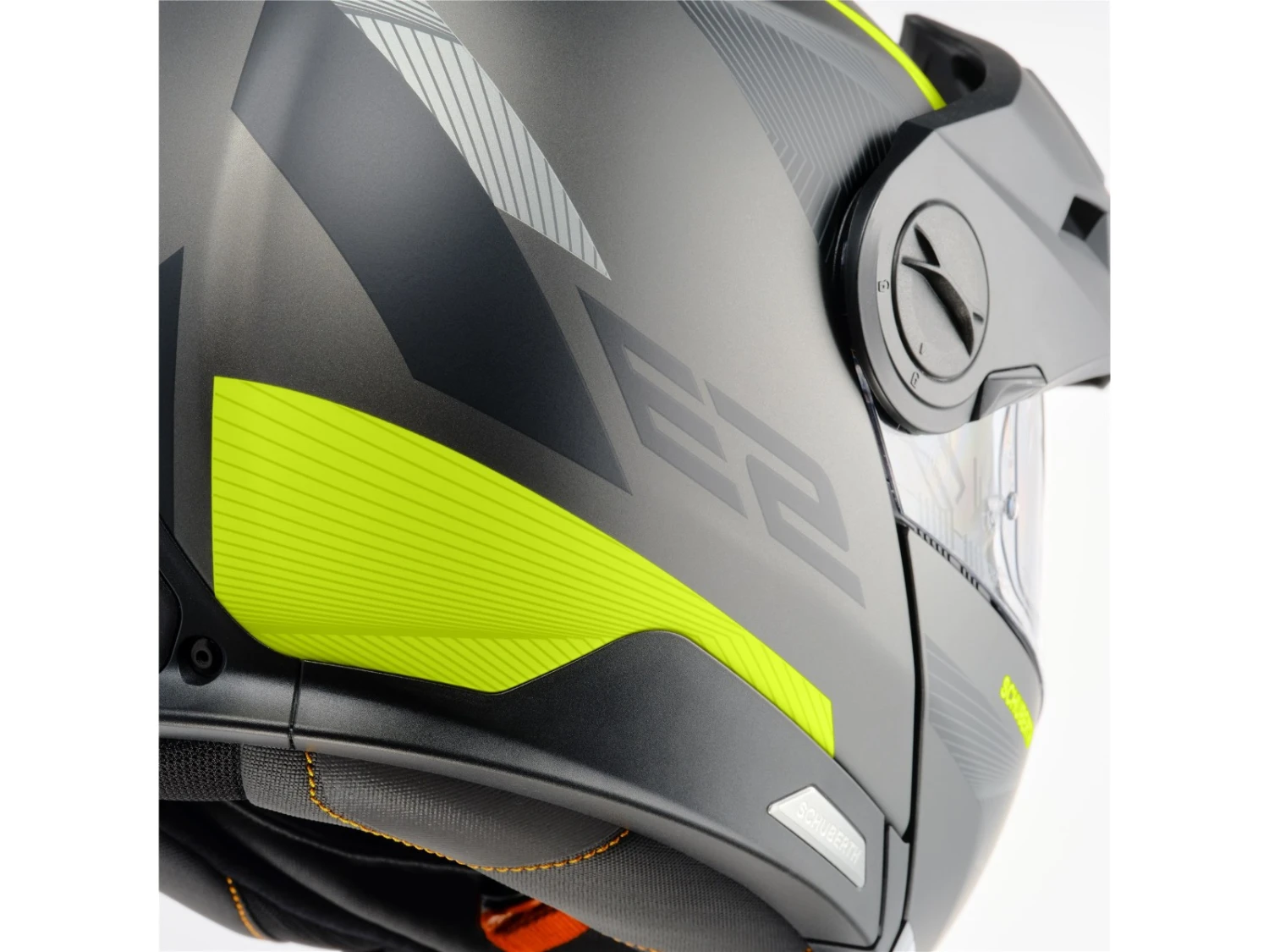Schuberth E2 Defender Yellow Klapphelm 3 Schuberth E2 Defender Yellow Klapphelm – Bild 3