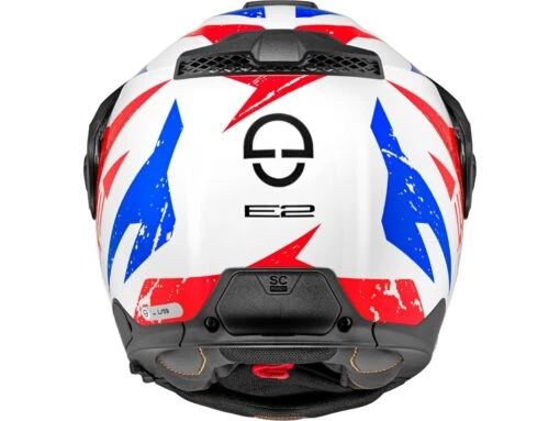 Schuberth E2 Explorer Blue Klapphelm -Motorradzubehör Geschäft e2 explorer blue back 3327