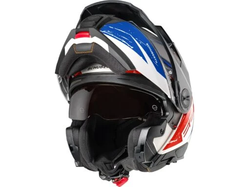Schuberth E2 Explorer Blue Klapphelm -Motorradzubehör Geschäft e2 explorer blue open 3329