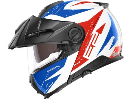 Schuberth E2 Explorer Blue Klapphelm -Motorradzubehör Geschäft e2 explorer blue side 3330