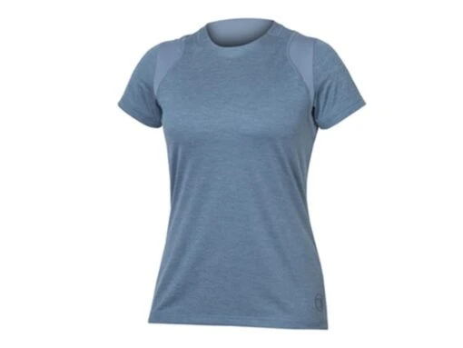 Endura Single Track S/S Damen Fahrrad Shirt, Stahlblau -Motorradzubehör Geschäft endura single track fahrrad shirt stahlblau 4235